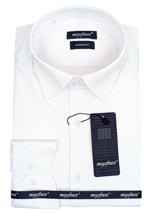 Elegancka Biała Koszula Męska do Garnituru model 514