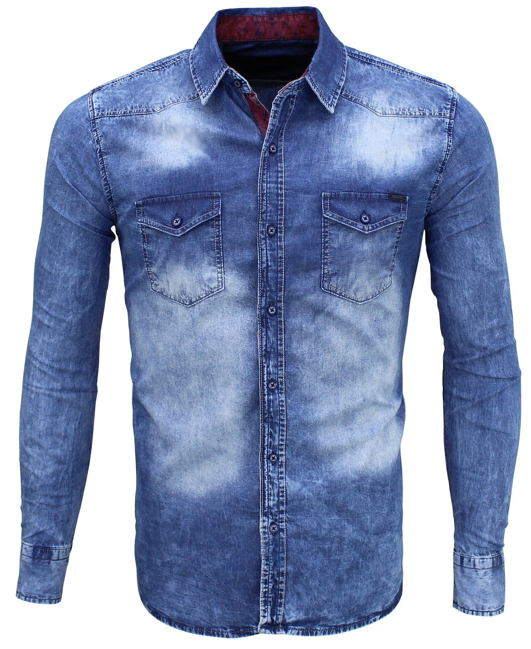 Koszula Jeansowa jeans slim 671 100% bawełna