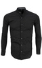 Czarna koszula męska slim fit stójka model 952