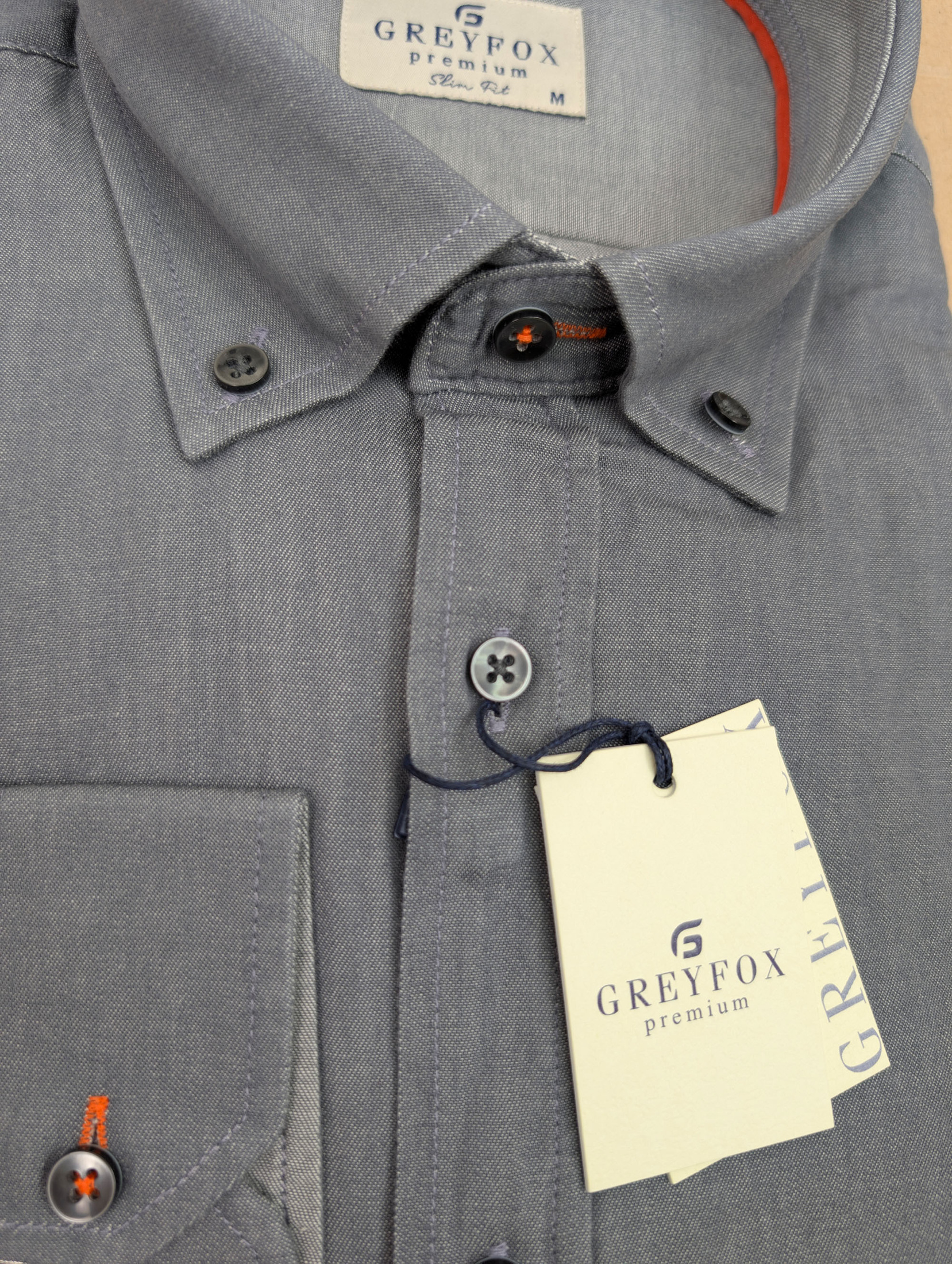 Koszula Męska Sportowa Ciemna Szara Grey Fox Model 261