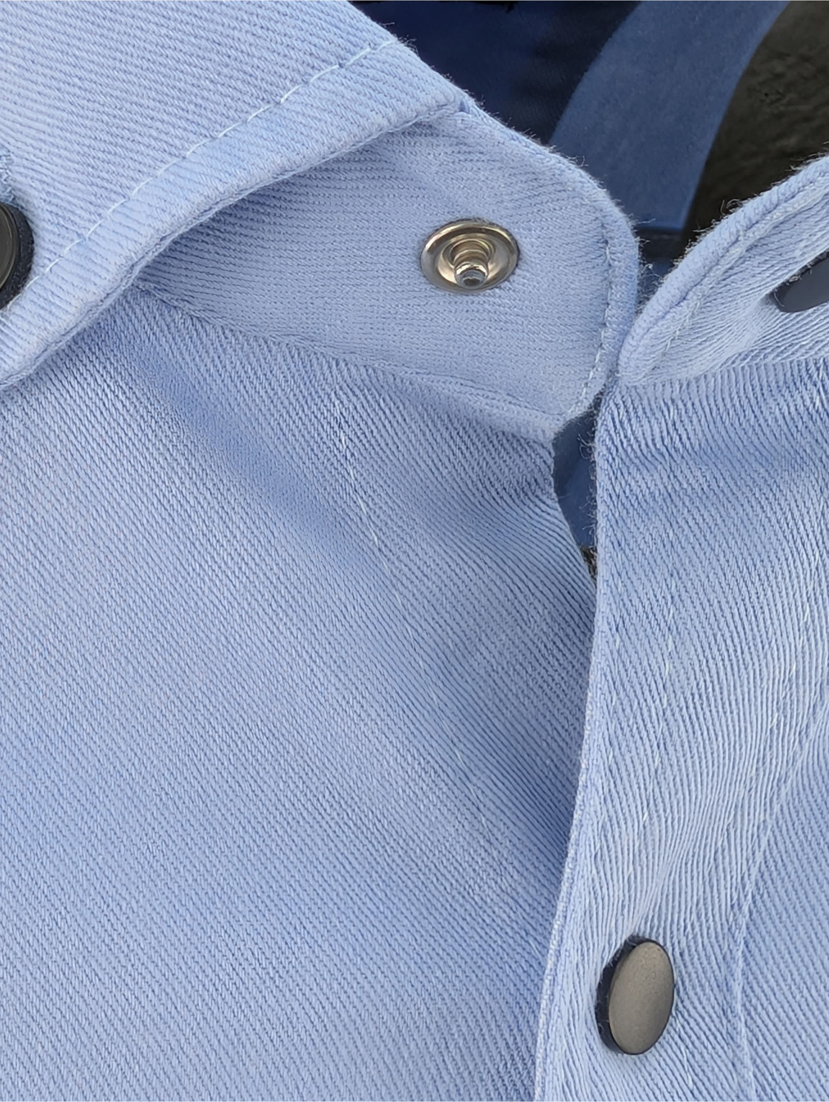 Niebieska Koszula Jeans na napy Rawlucci Model 112