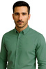 Koszula Biznesowa Sportowa Zielona Grey Fox 262 Slim Fit
