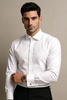 Biała Koszula męska na spinki Regular Klasyczna model 225
