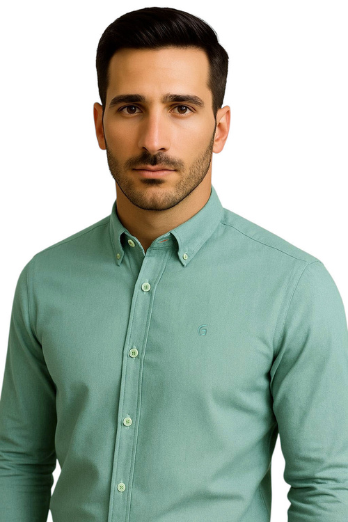 Koszula Biznesowa Półformalna Zielona Grey Fox 257 Rozmiar