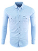 Koszula Męska Błękitna Casual Biznes 95% Bawełny Slim Model 184