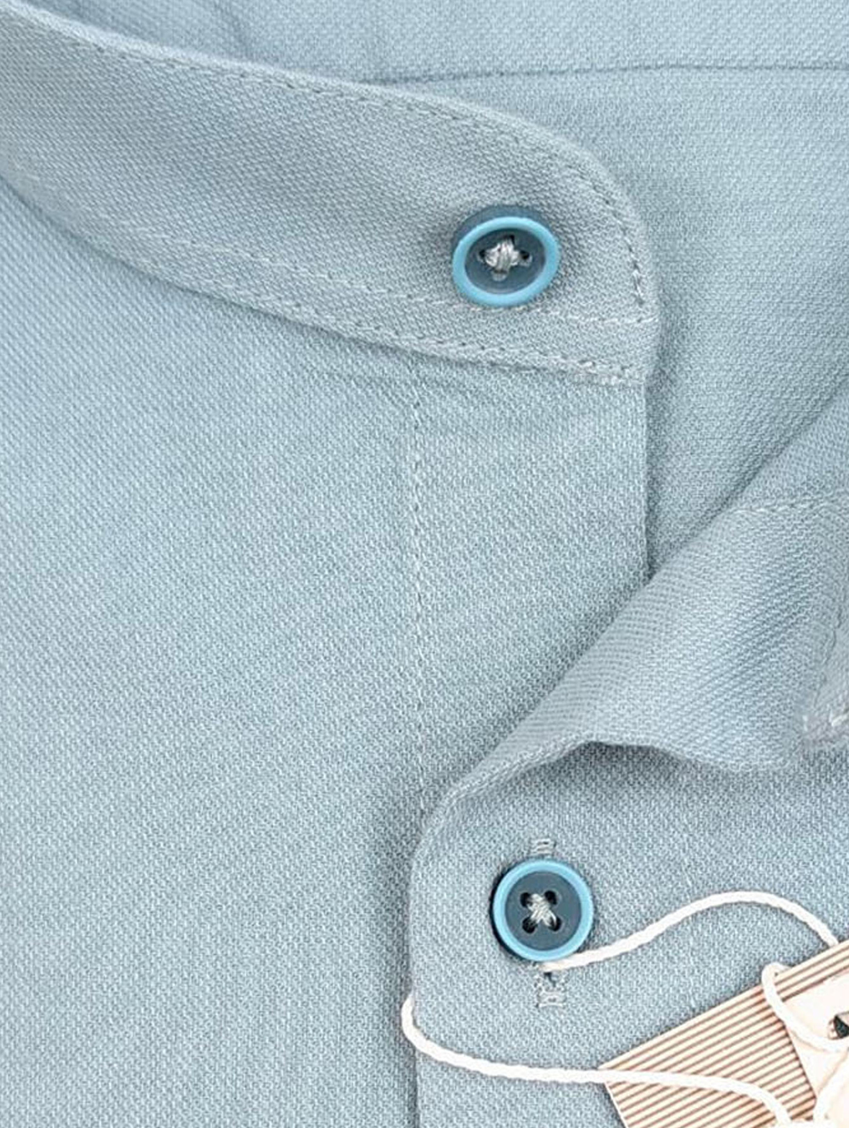 Zielona Koszula Męska ze Stójką SLIM FIT Model 249