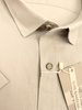 Beżowa Koszula Męska z Krótkim Rękawem SLIM FIT Model 251