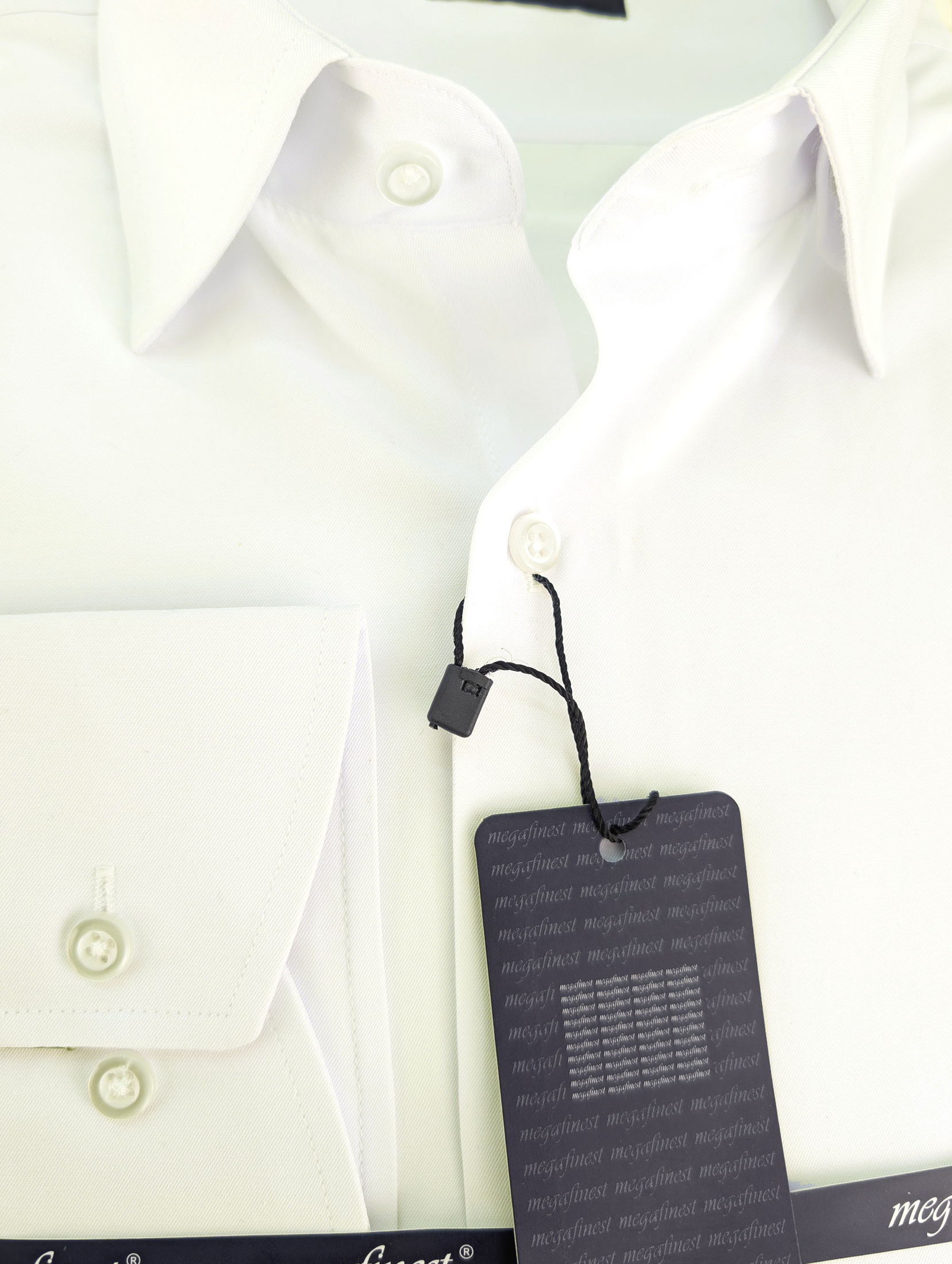 Kremowa Koszula Męska gładka z kołnierzykiem, długim rękawem 297