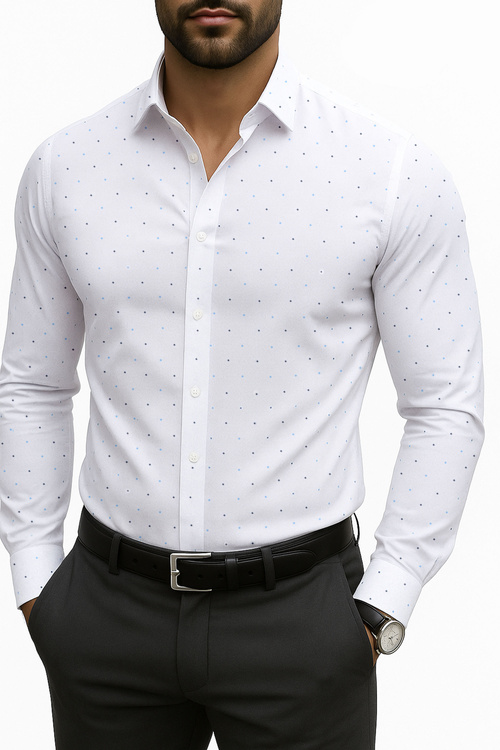 Koszula Męska w Wyjątkowo Eleganckim Stylu Model 243