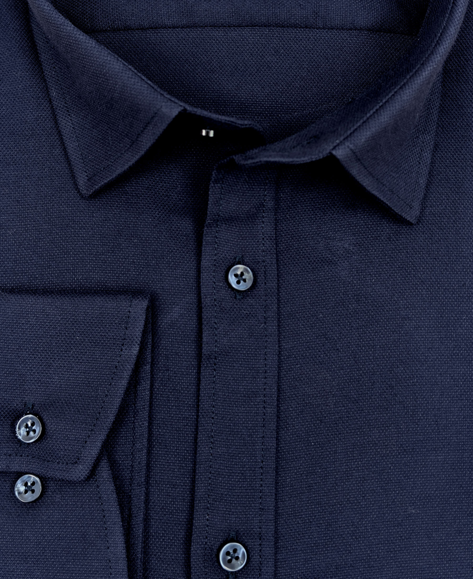 Elegancka Granatowa koszula męska klasyczna długi rękaw 311